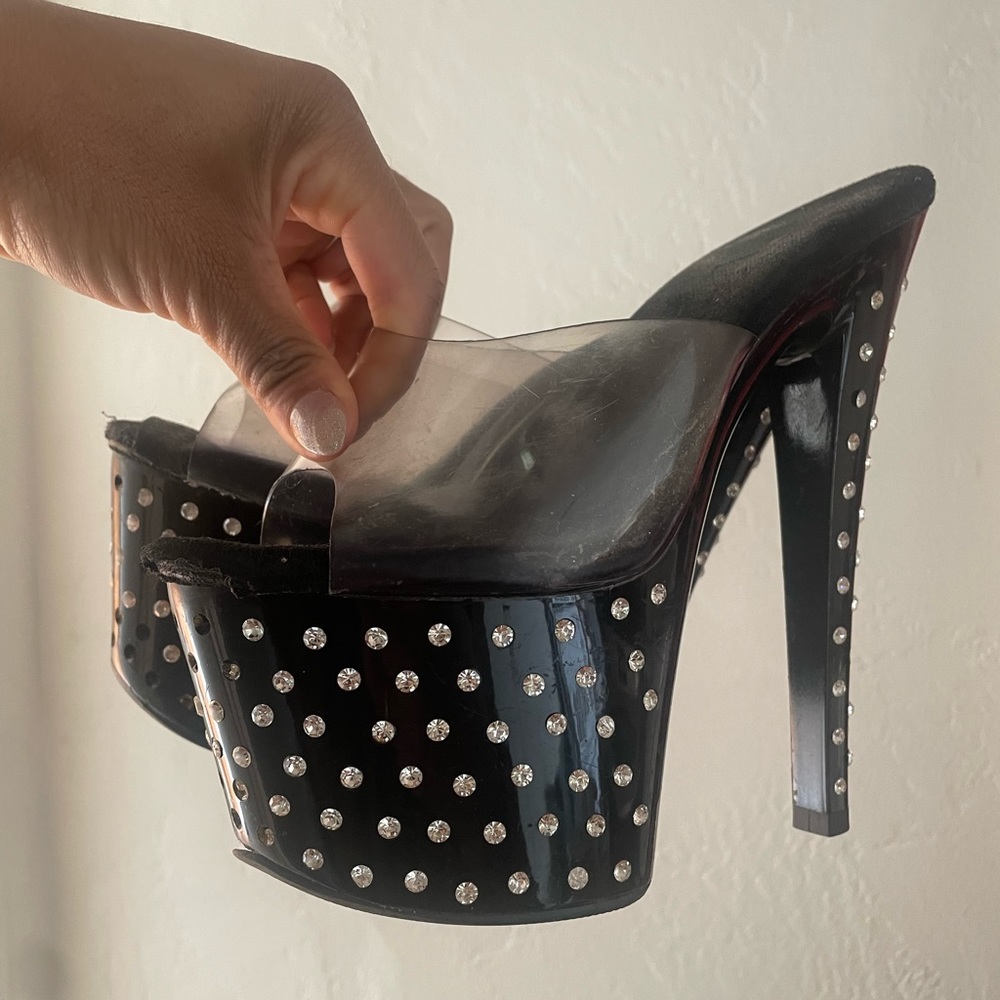 Worn Pleaser Mules Size 6